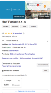 scheda google my business