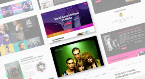 lavoro di restyling sito web vocal care