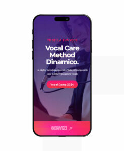 lavoro di restyling sito web vocal care