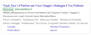 immagine della serp di un annuncio fatto su google maps